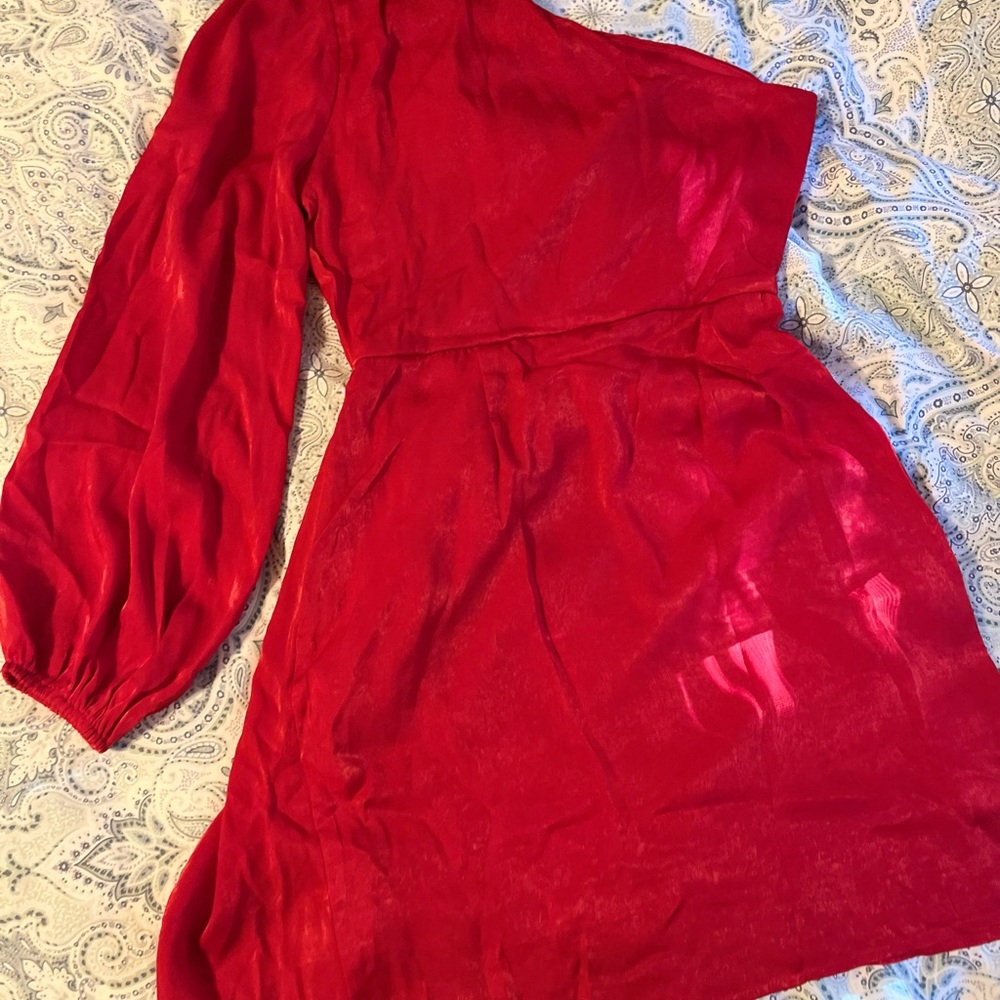 VICI - Slay it Babe One Shoulder Side Buckle Mini Dress - Picture 2 of 6
